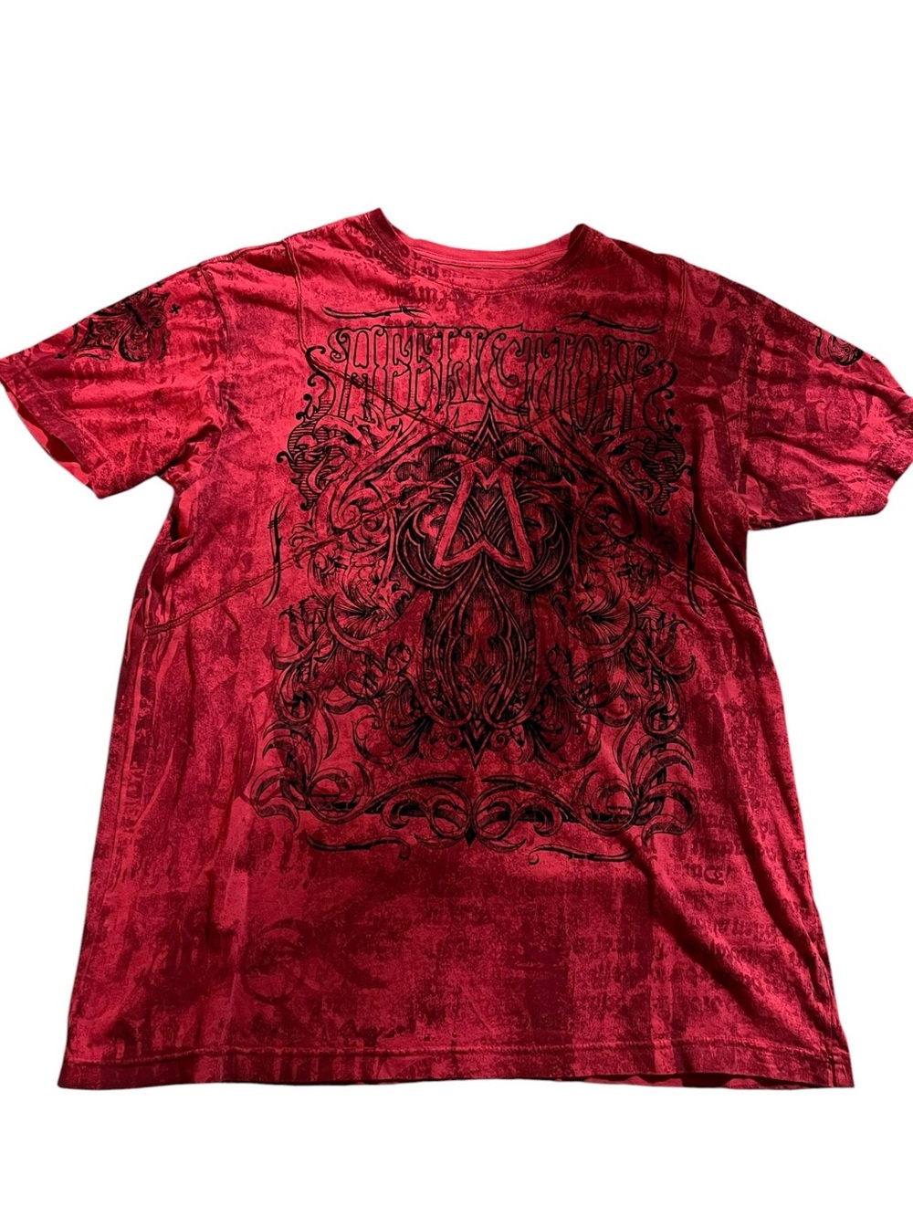 Affliction Live Fast Men Distressed
Reversible Shirt Skull XL (193)